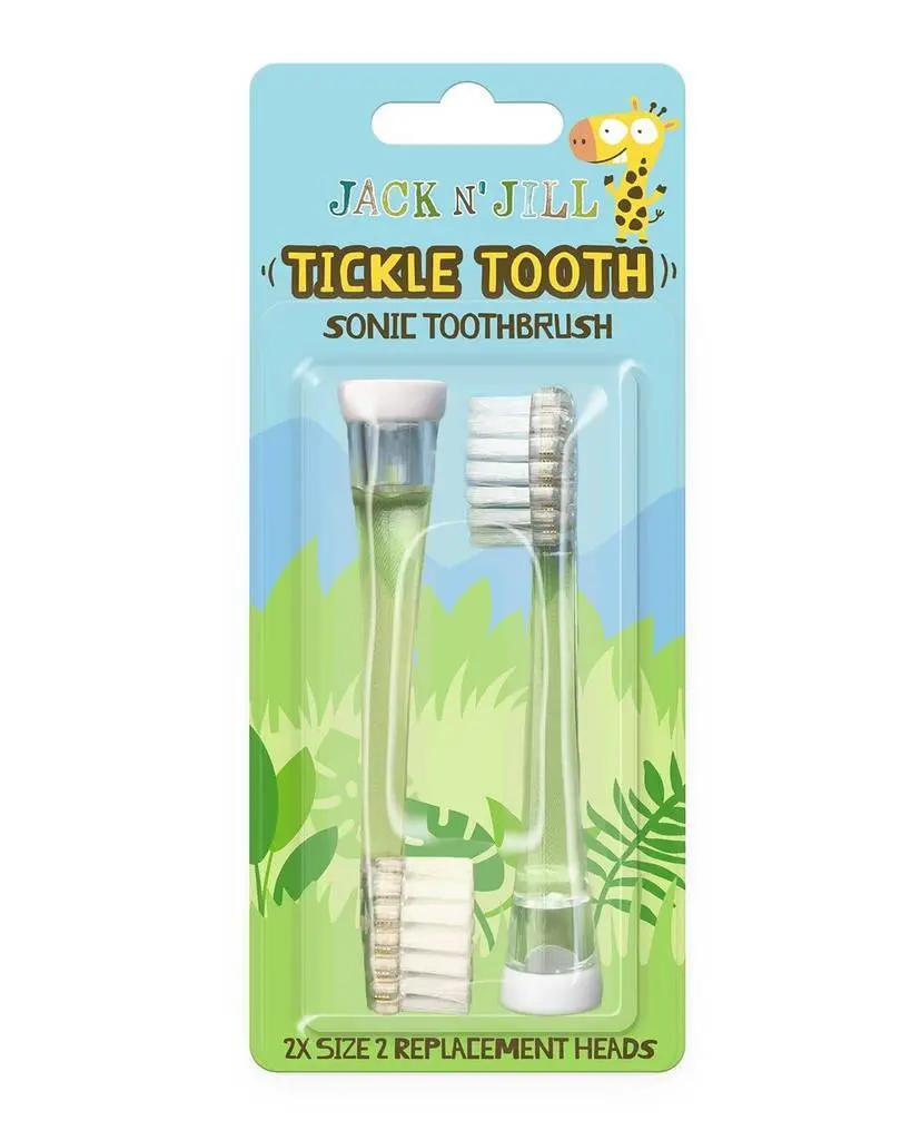 Jack N' Jill Tickle Tooth Tannbørstehoder - 2 stk.
