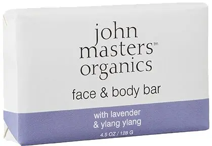 John Masters Soap - Lavender, Rose, Geranium & YlangYlang -128g