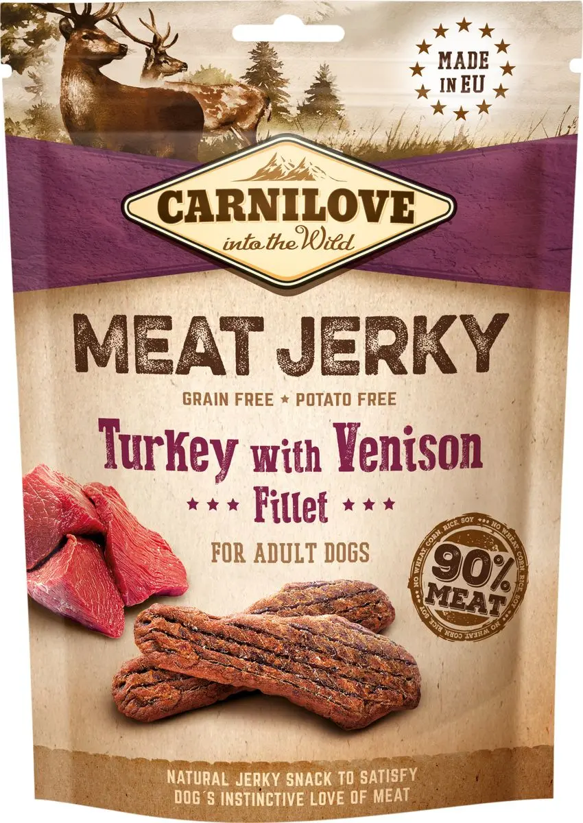 Carnilove Jerky Turkey with Venison Fillet - 100 g