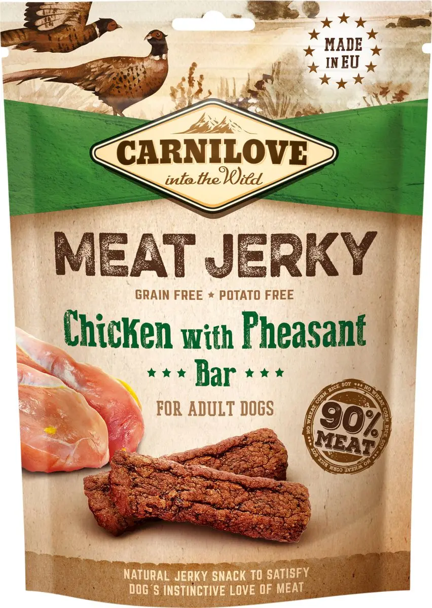 Carnilove Jerky Chicken with Pheasant Bar - 100 g