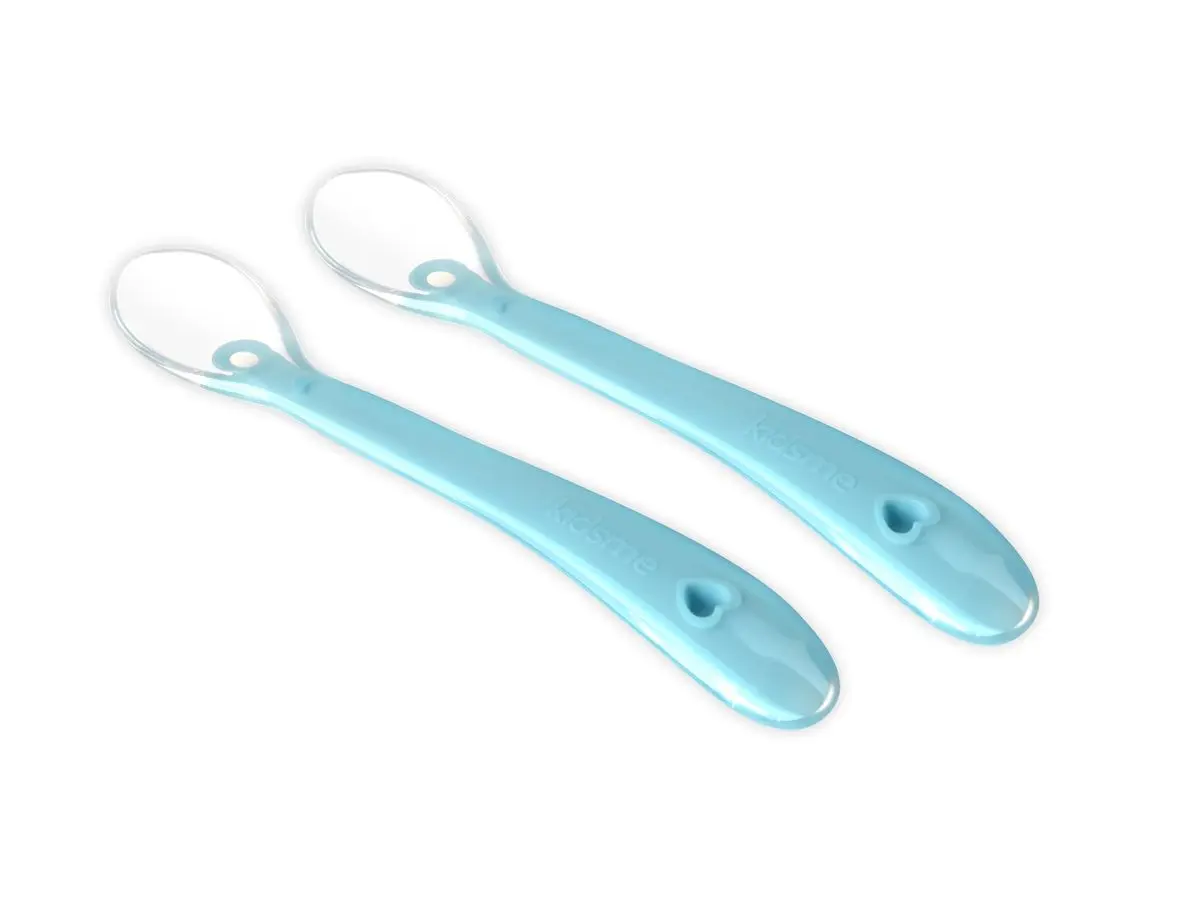 Kidsme Silicone spoon Aquamarine - 2 stk.