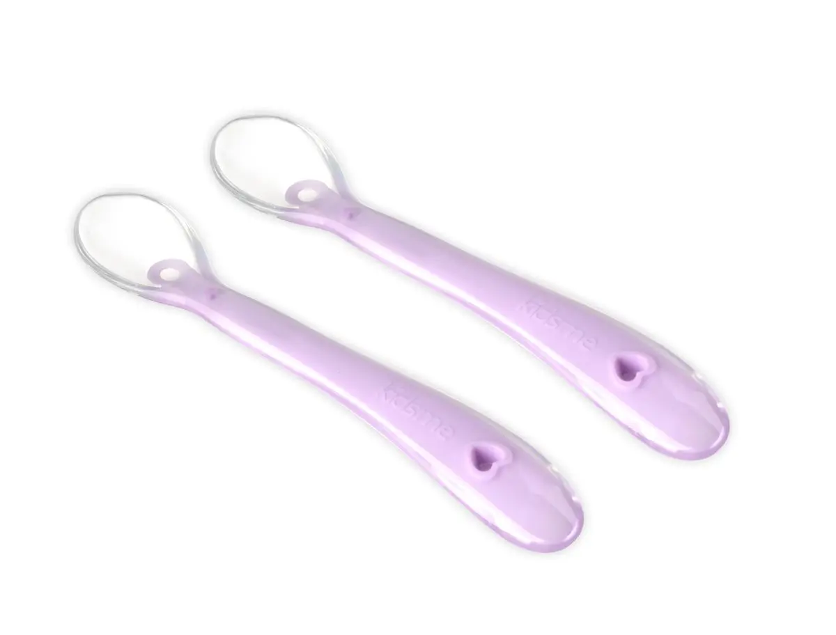 Kidsme Silicone spoon Lavendel - 2 stk.