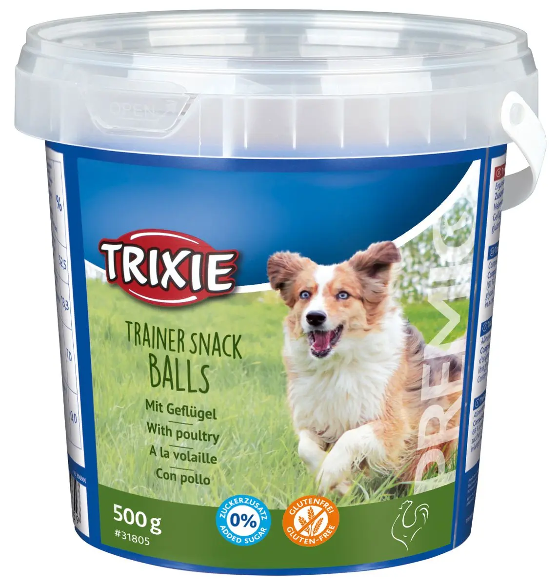 Trixie hundegodbiter, Trainer Snack Balls m. fjærkre - 500g