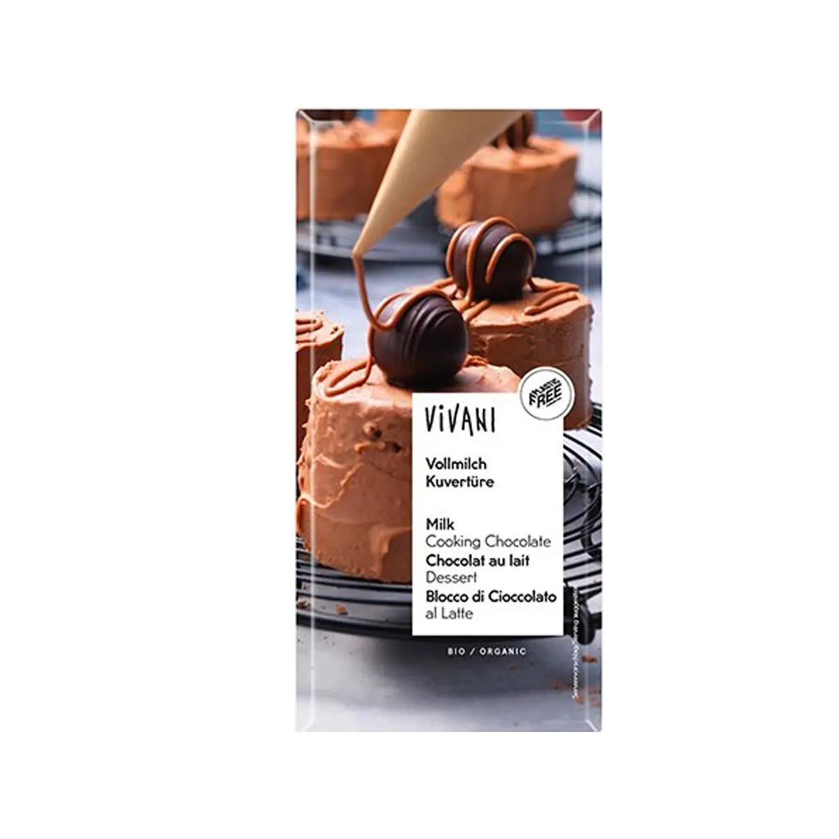Vivani Kouverture overtrekksjokolade lys Ø - 150 g