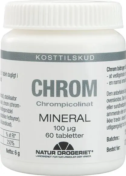 Natur-Drogeriet Krom 100 µg - 60 tabl.