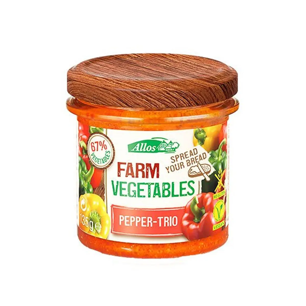Allos Smørepålegg Paprika Trio Ø - 135 g