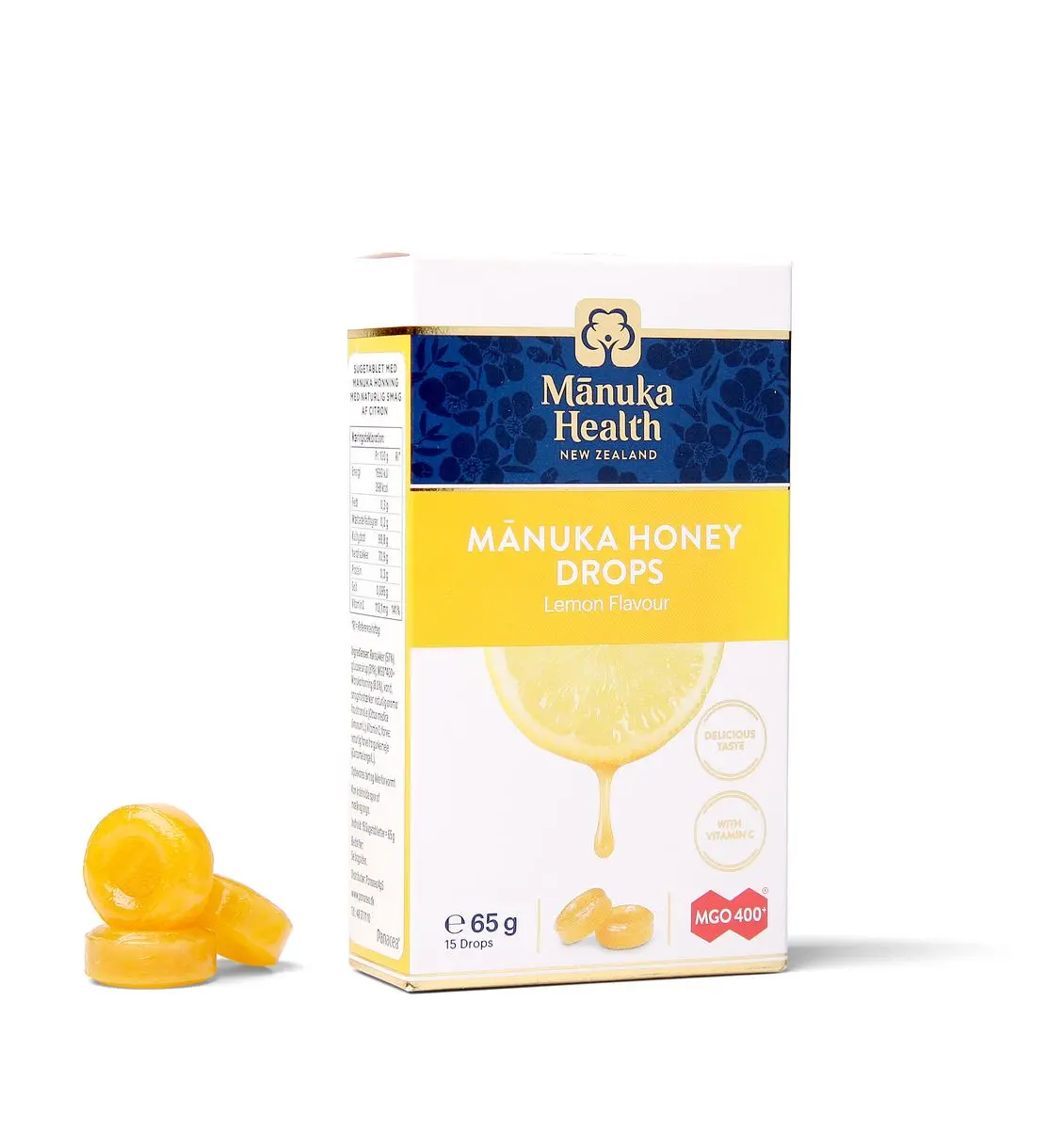 Manuka Health Sugetabletter Sitron - 65 g