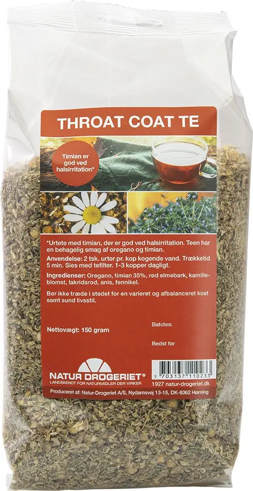 Natur-Drogeriet Throat Coat Te - 150 g.