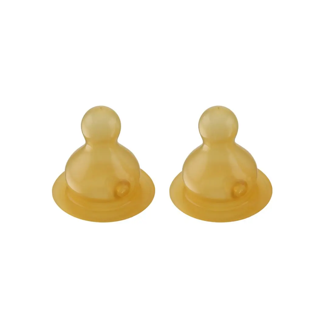 Hevea flaskesmokker m. medium flow 3+ mdr - 2 stk