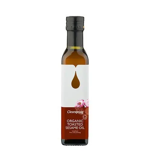 Clearspring Ristet Sesamolje Ø - 250 ml.