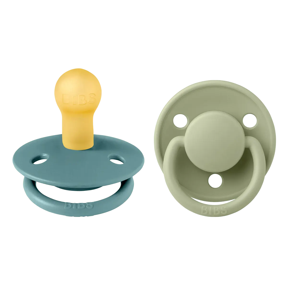 BIBS De Lux Latex Island Sea/Sage 2 pak - Flere størrelser