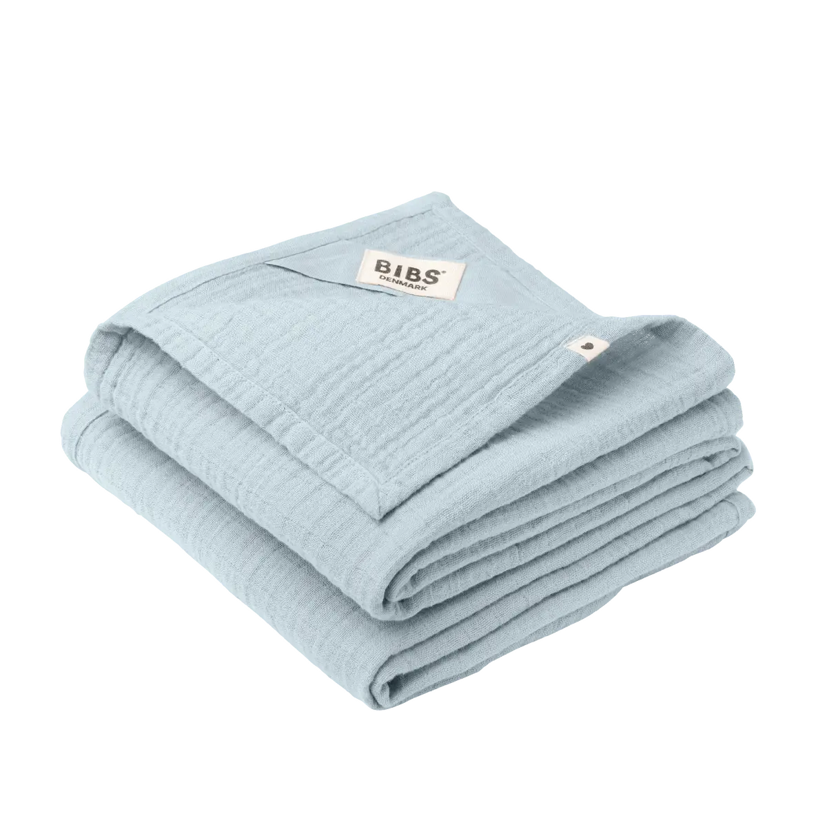 BIBS Babyklut Baby Blue 70x70 cm - 2 pakk
