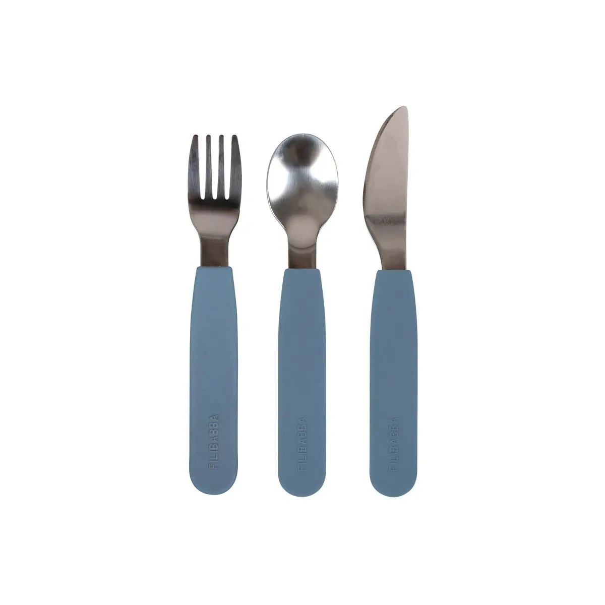 Filibabba Silikon bestikksett - Powder Blue