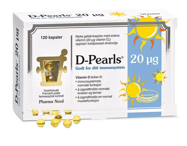 D-Pearls 20mcg/800IE 120 kapslar