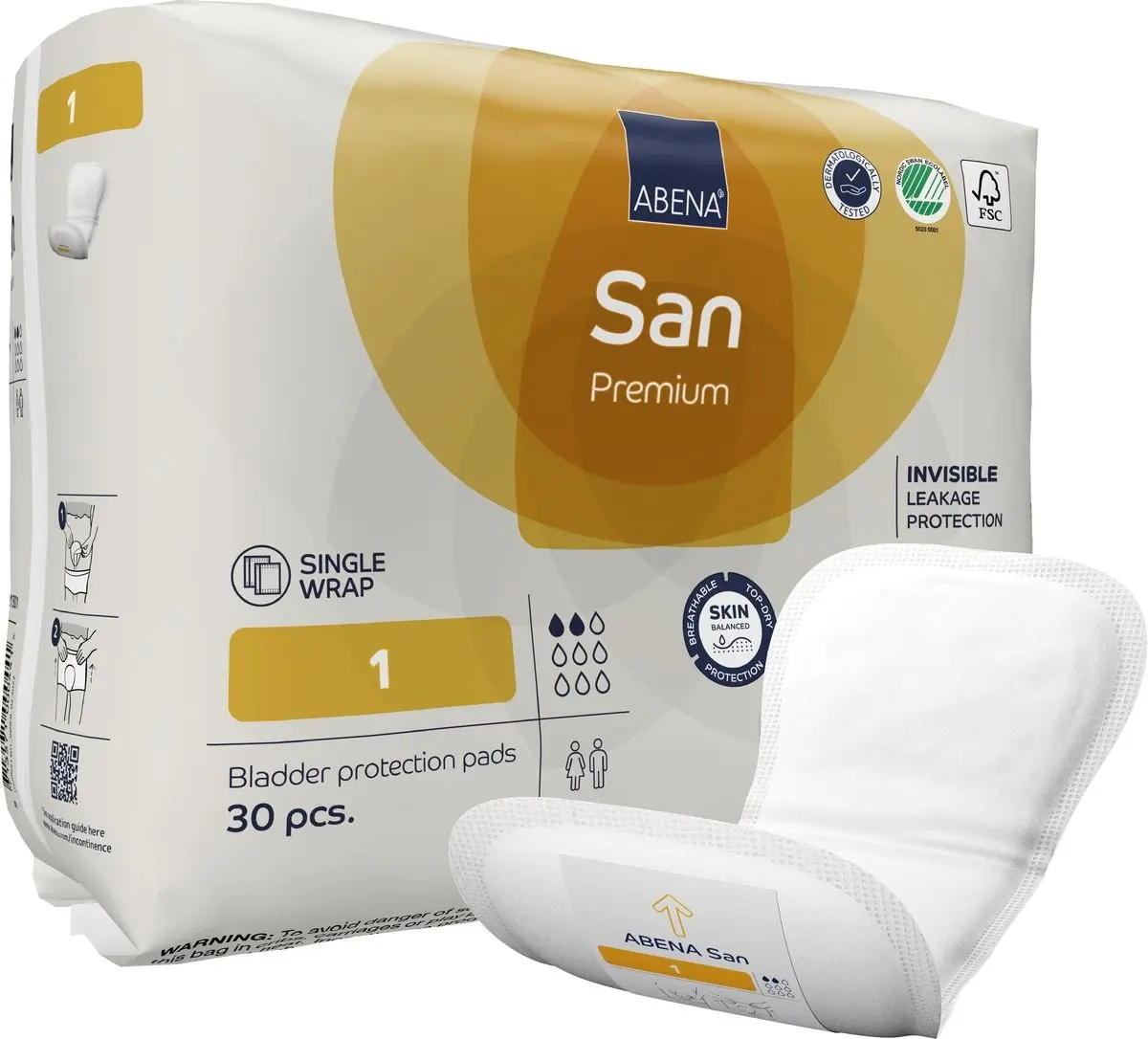 Abena San 1 - 30 stk.