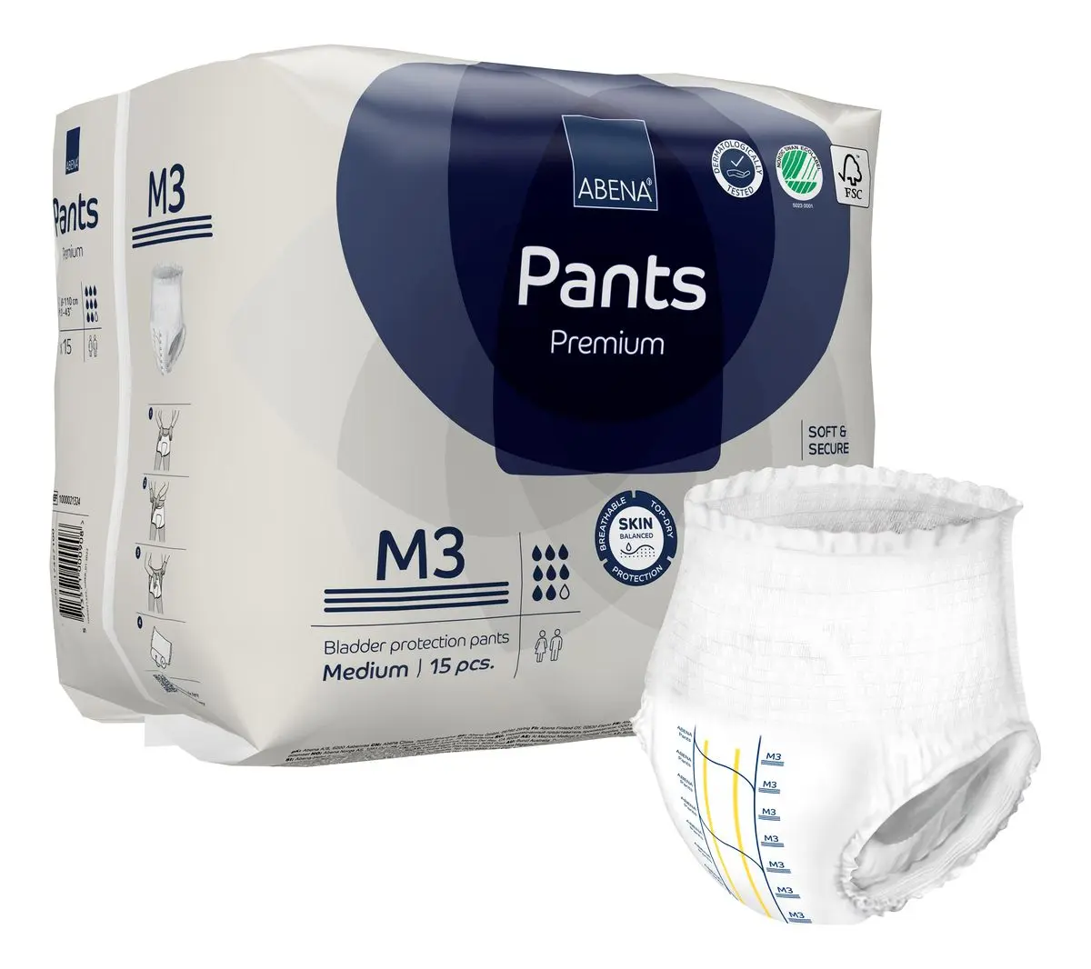 Abena Pants Premium bukseble M3 - 15 stk.
