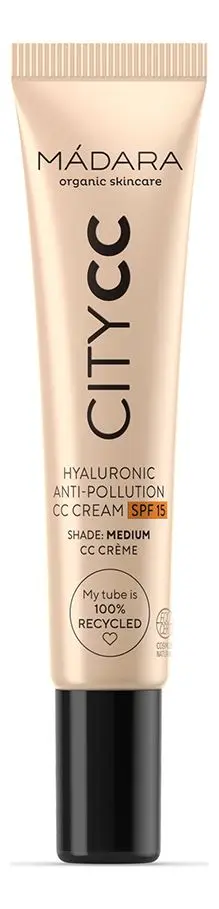 Mádara CityCC Hyaluronic CC Cream SPF15 Medium - 15 ml.