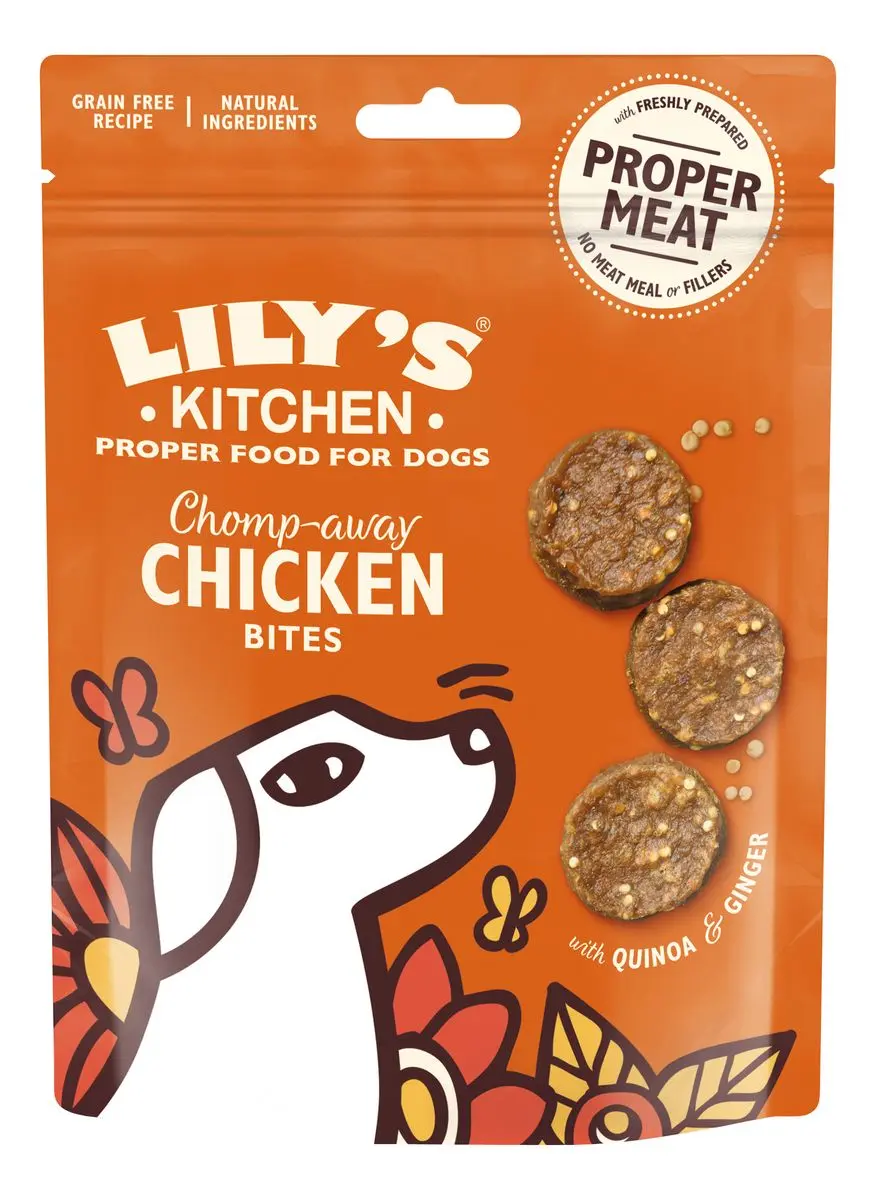 Lily´s Kitchen hundesnack, Chomp-away Chicken Bites - 70g.