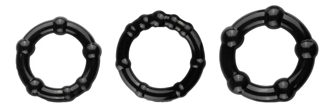 EasyToys Stimulating 3-Piece Cock Ring Set