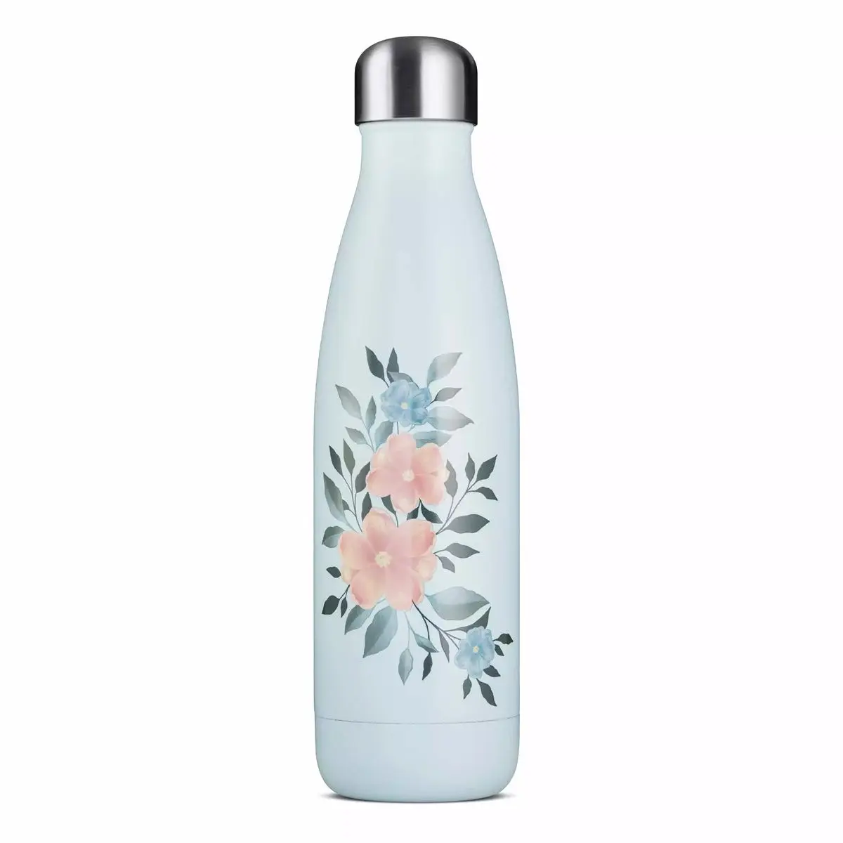 Jobout Vannflaske Blå Blomster - 500 ml