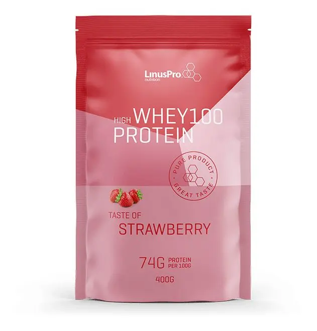 LinusPro Whey100 Strawberry - 400 g.