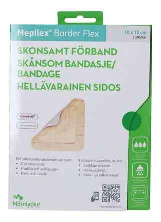 Mepilex border flex, 10x10cm - 2 stk