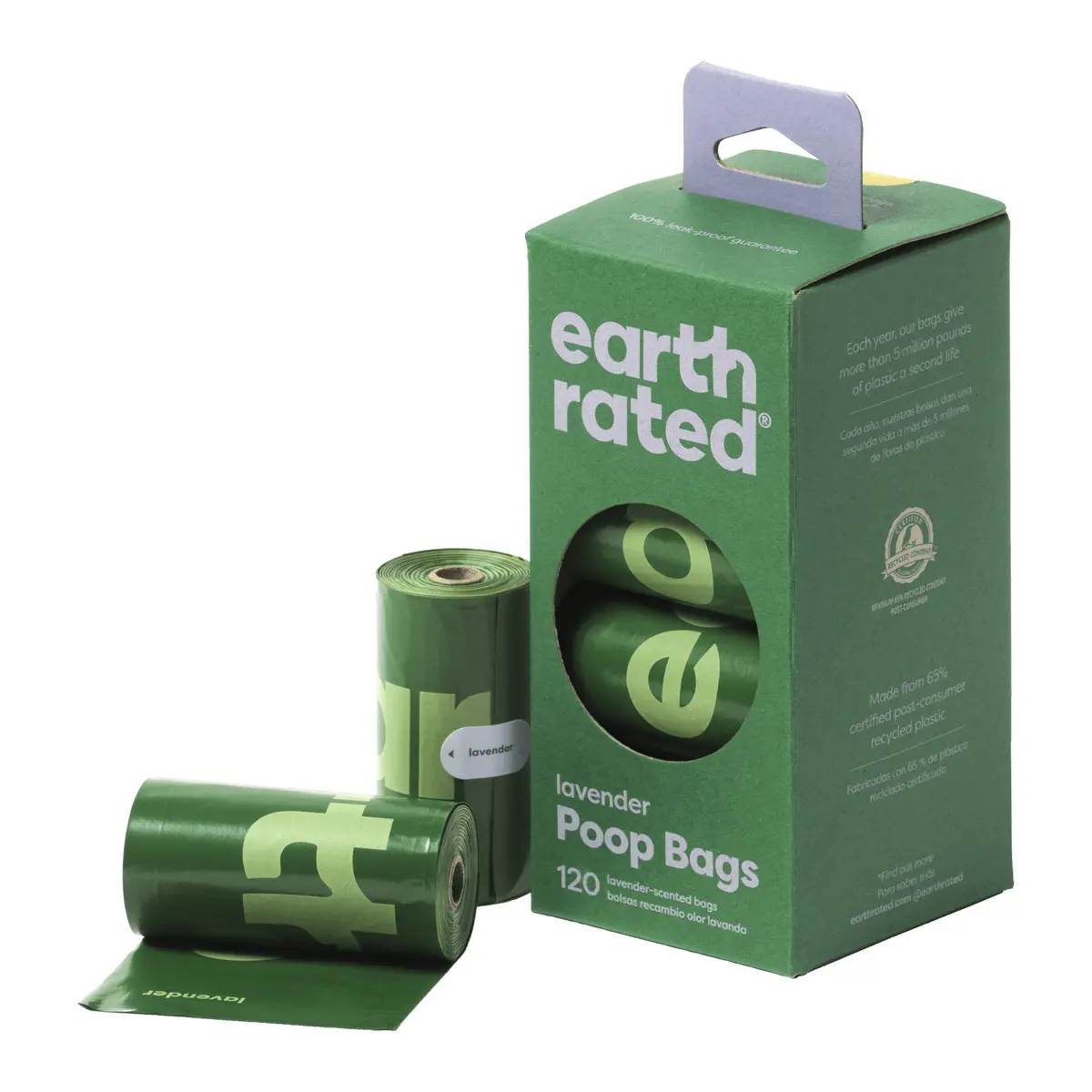 Miljøvennlige hundeposer med duft fra Earth Rated – 120 stk.