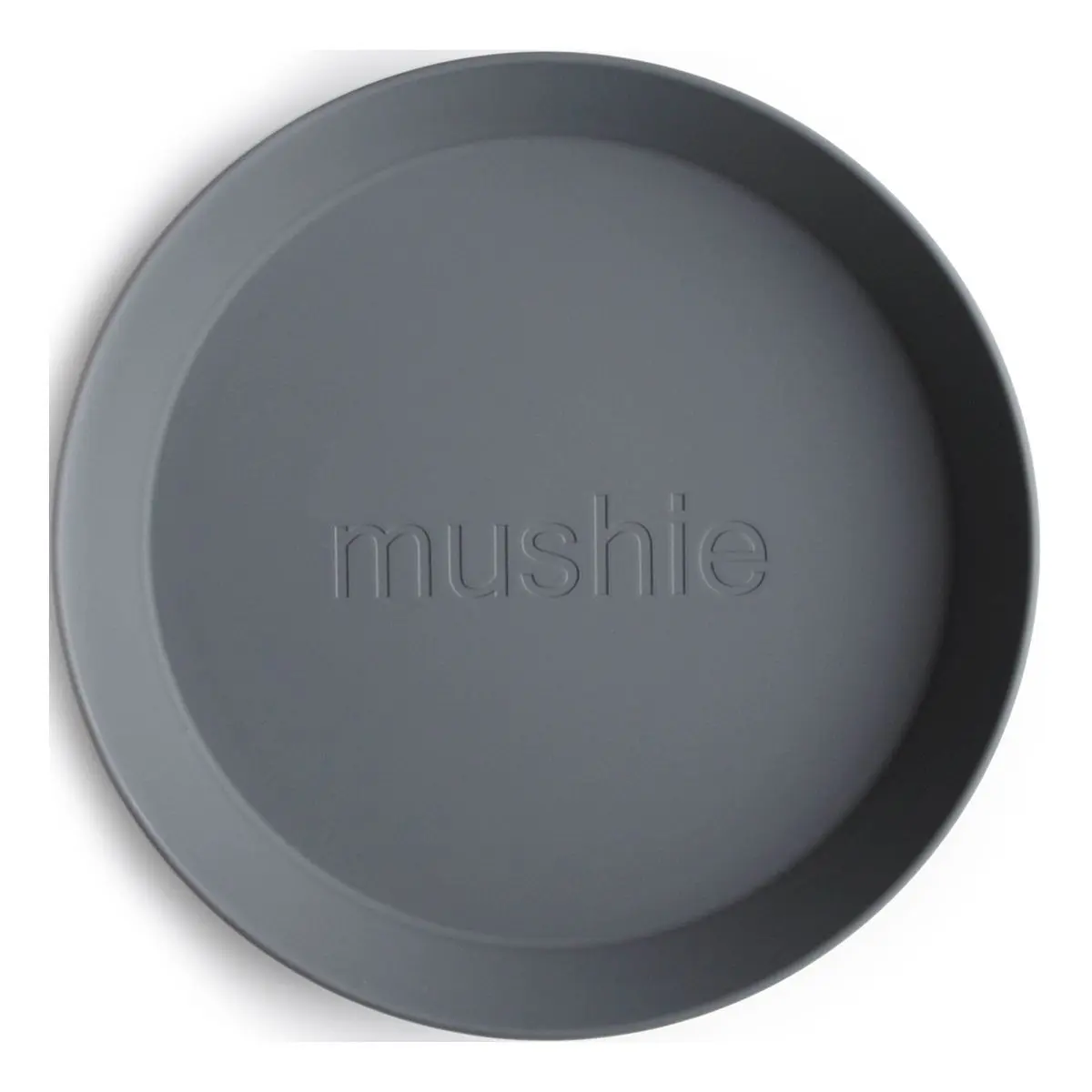 Mushie Tallerken Rund Smoke - 2 stk.