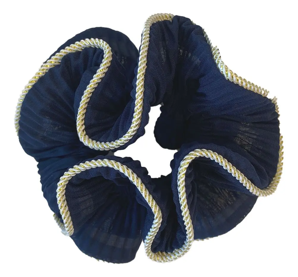 By Stær Lilje Scrunchie - Marineblå