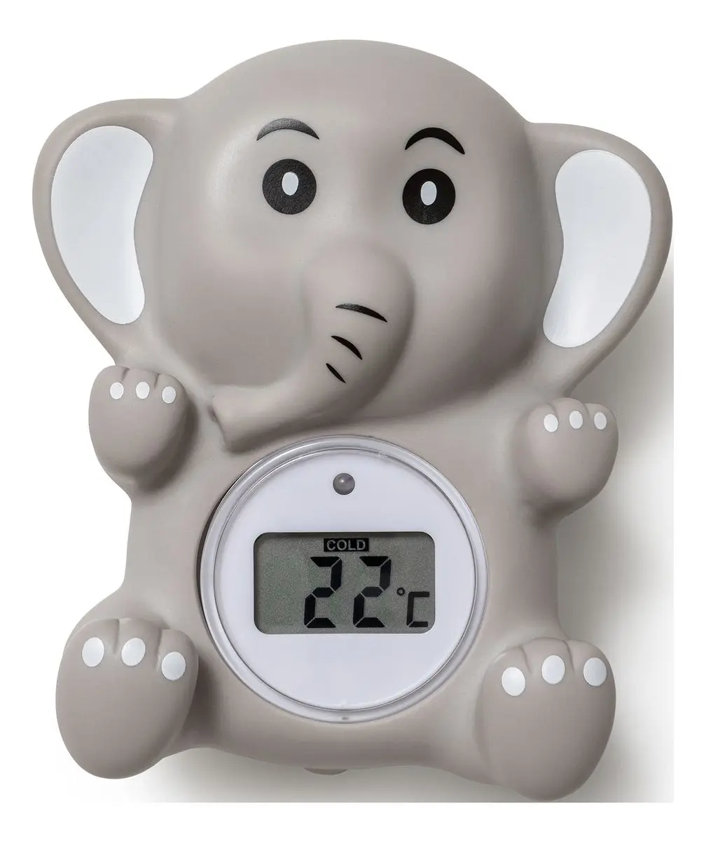 Oopsy Badetermometer - Grå Elefant