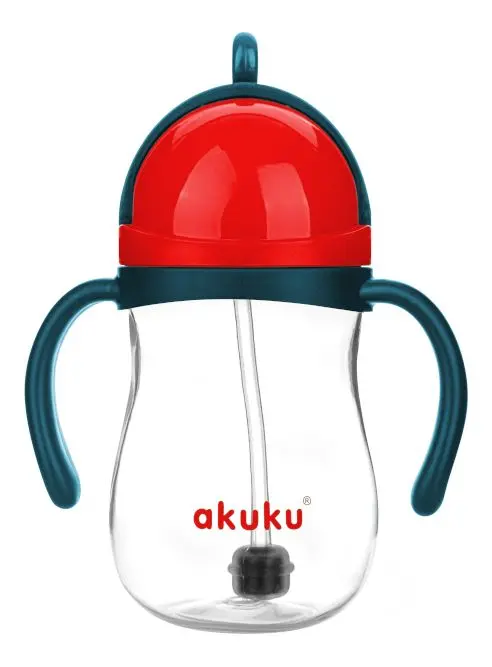 Akuku Non-spill kopp - blå/rød - 1 stk.