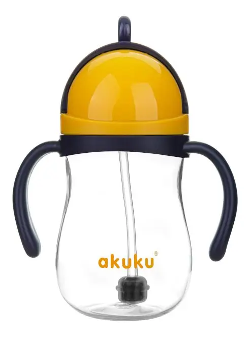 Akuku Non-spill kopp - blå/gul - 1 stk.