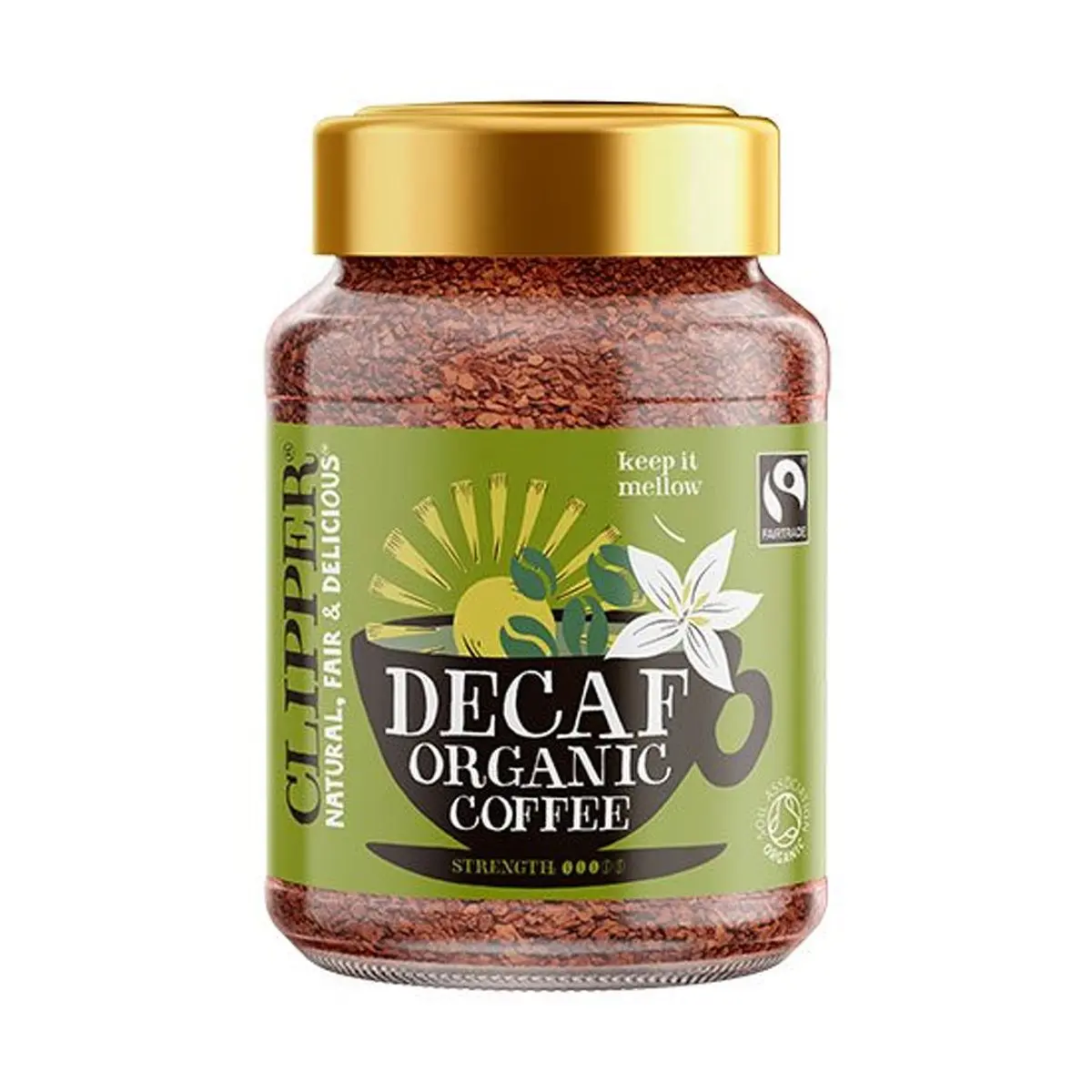Instant Coffee koffeinfri Økologisk (Clipper) - 100 g