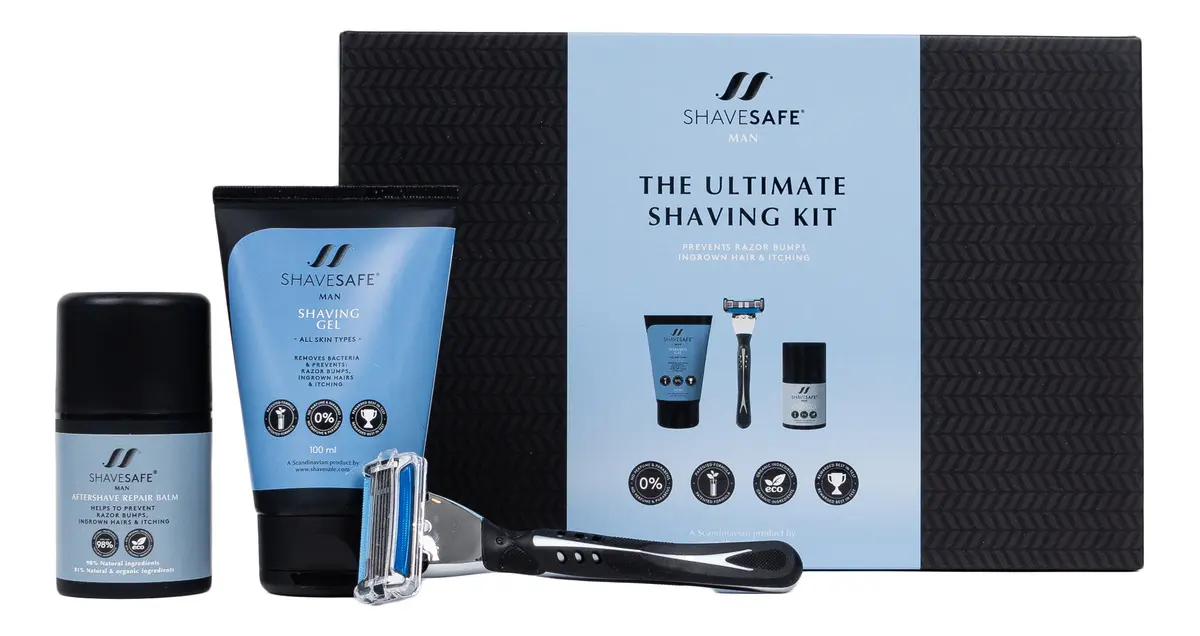 ShaveSafe The Ultimate Shaving Kit Man