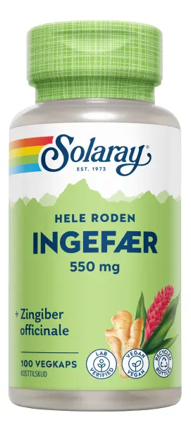Solaray Ingefær - 100 kaps.