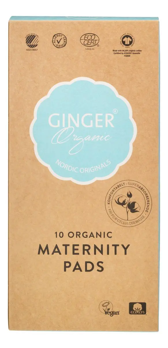 Ginger Organic Postpartum Bind - 10 stk.