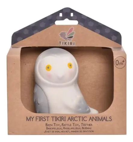 Tikiri Naturgummi Sneugle - Mitt første arktiske dyr - 1 stk.