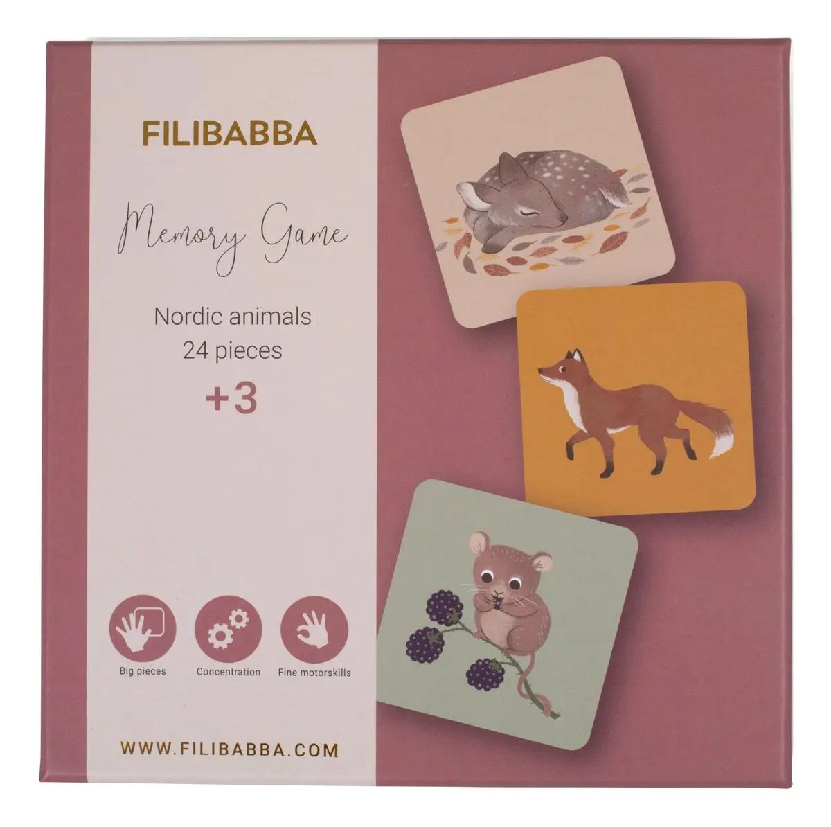 Filibabba Vendespill - Nordiske dyr - 1 stk.