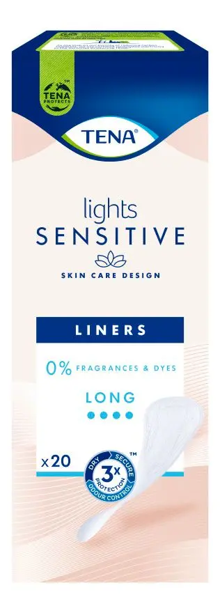 Kjøp TENA Lights Sensitive Long Truseinnlegg - 20 stk.