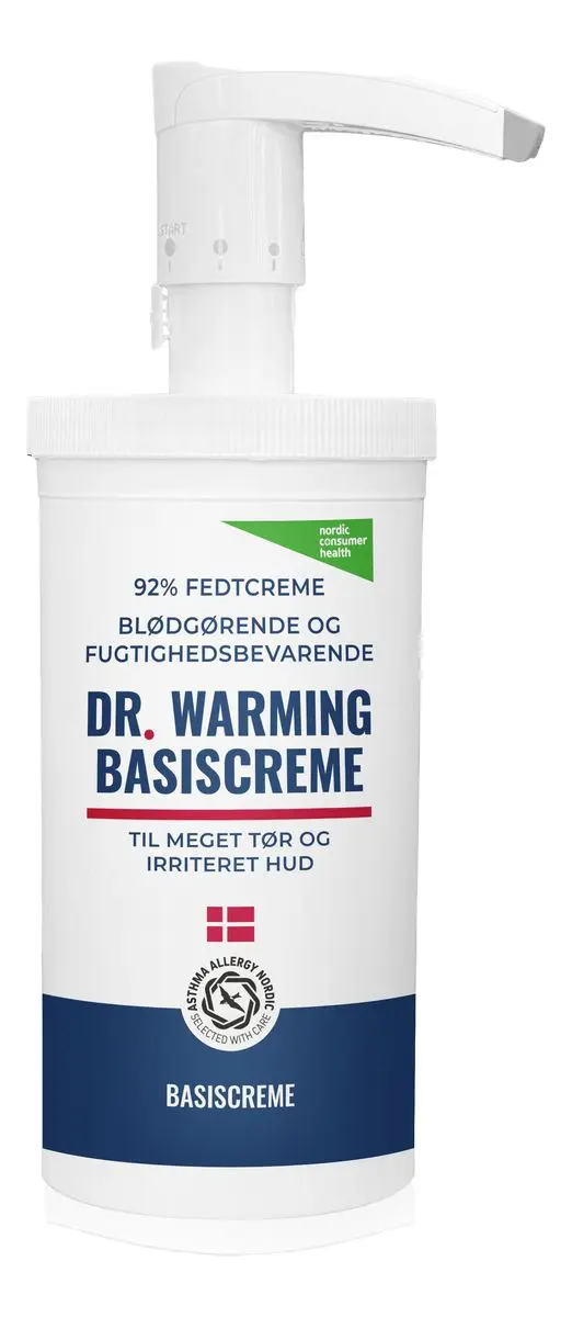 Dr. Warming Basiskrem 92% m/pumpe - 500 ml