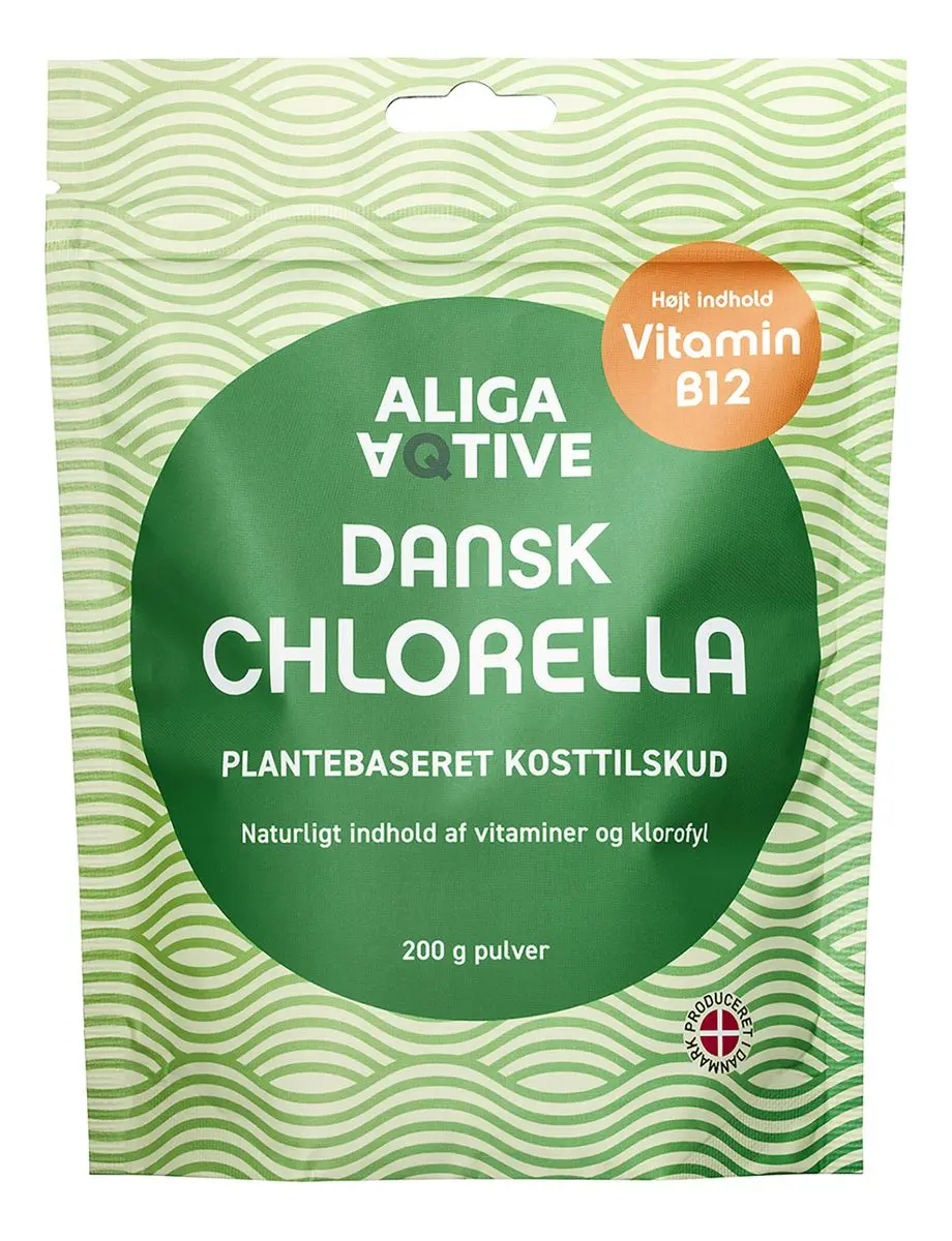 Aliga Aqtive Dansk Chlorella pulver - 200 g