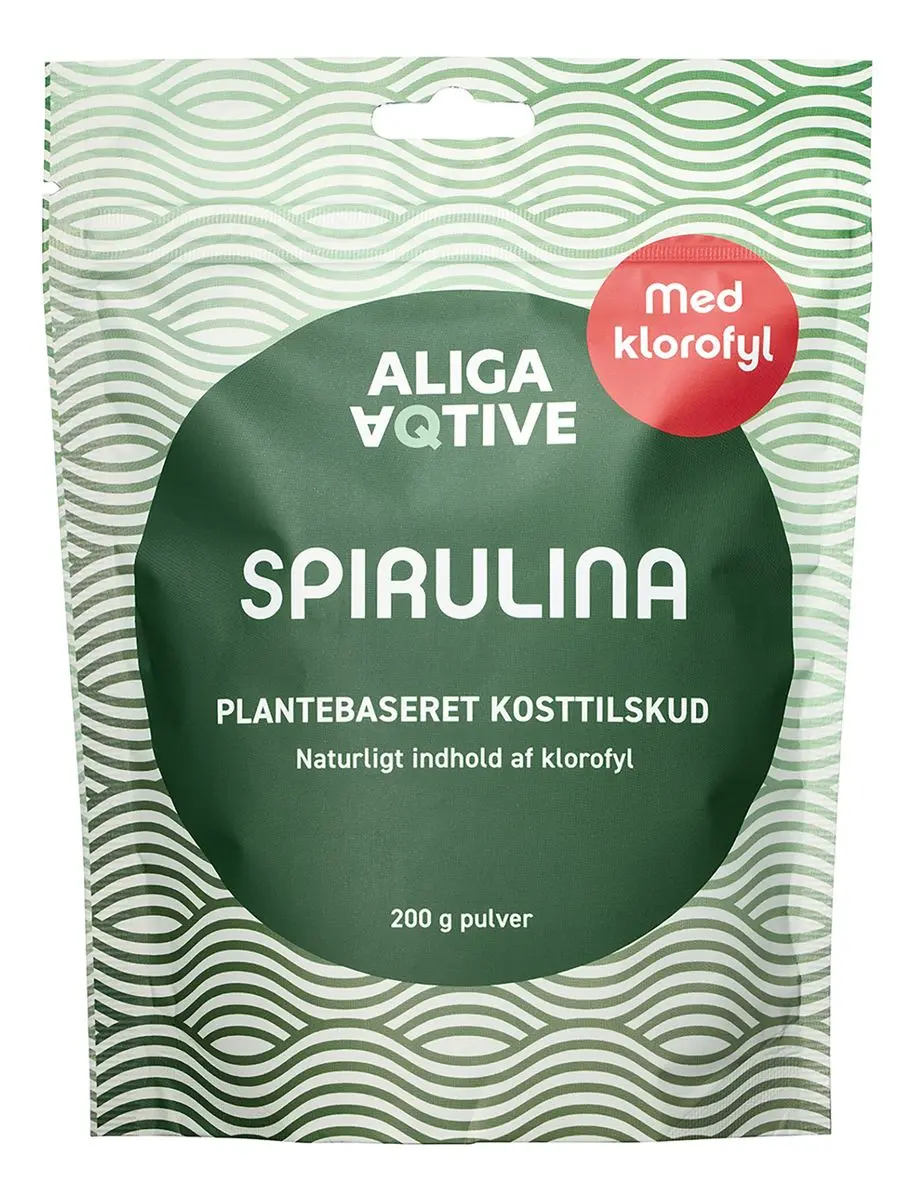 Aliga Aqtive Spirulina pulver - 200 g