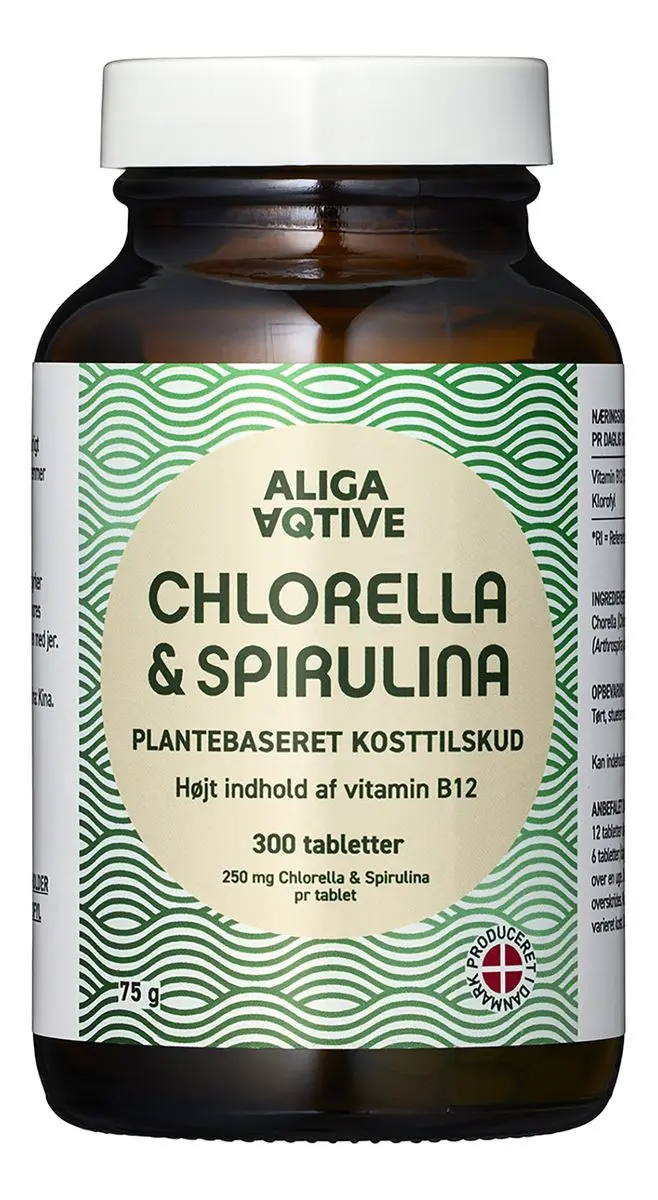 Aliga Aqtive Chlorella & Spirulina - 300 tabl.