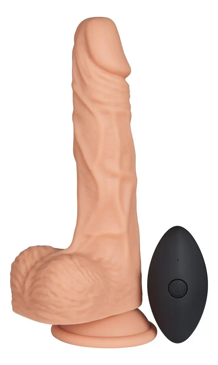 Willie City Fjernbetjent Realistisk Dildo Vibrator - 22 cm - 1 stk.