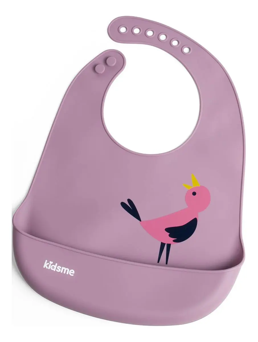 Kidsme Easy Clean Bib - Plum