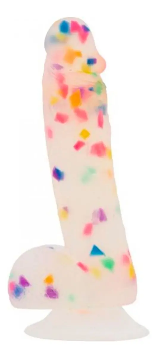 Addiction Party Marty Confetti Dildo - 18 cm.