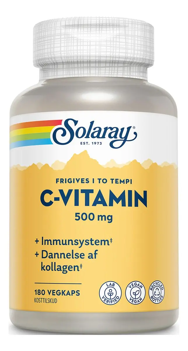 Solaray C-vitamin 500 mg - 180 stk