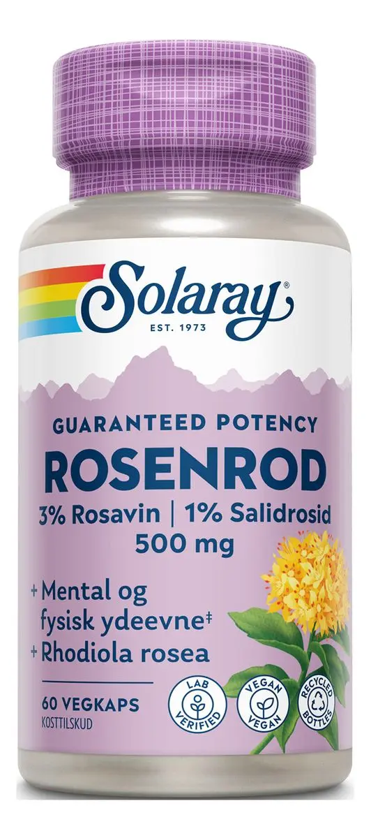 Solaray GP ekstrakt Rosenrod - 60 kapsler