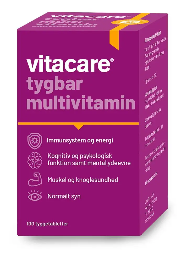 VitaCare Tyggbar Multivitamin - 100 tab.