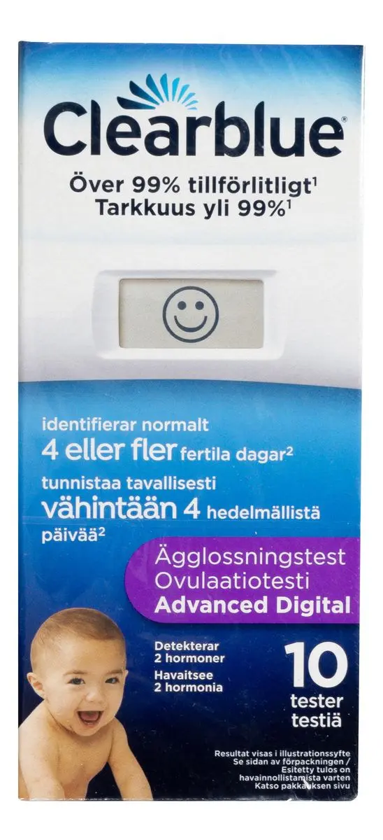 Clearblue Adv. Digital Eggløsningstest - 10 stk.